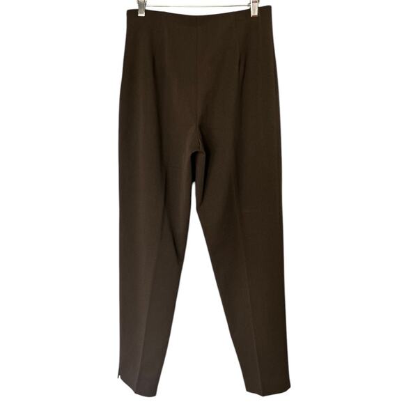 Fabrizio Gianni Stretch High Waist Ponti-Knit Pant Brown Women's Size 30 Career - Picture 2 of 5